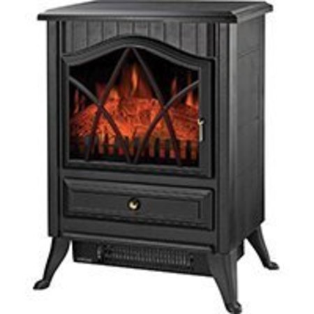 POWERZONE PowerZone ND-18D2S Electric Fireplace Heater, 120 V, Black ND-18D2S